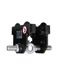 1 Ton AMH Push Trolley 2.52" to 8.66" Beam Flange Width